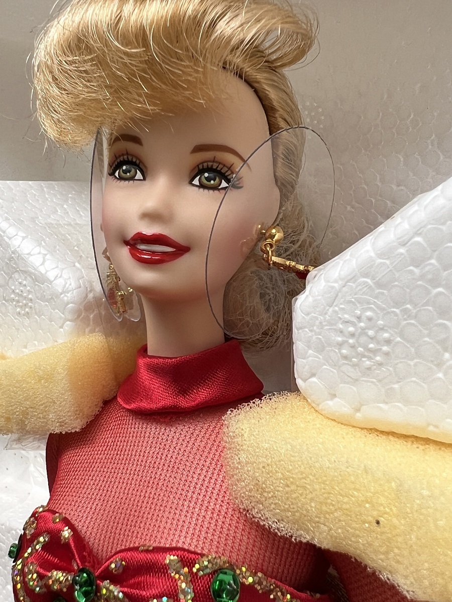 【未開封】★　希少　Barbie本体　陶器製　製造番号あり★　Mattel バービー/Holiday Gift Porcelain Collection