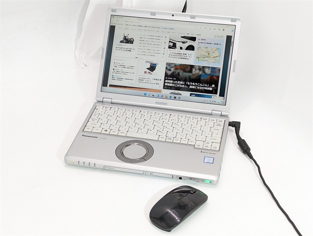 1円~ 新品無線マウス付き 高速SSD 中古ノートパソコン Panasonic CF