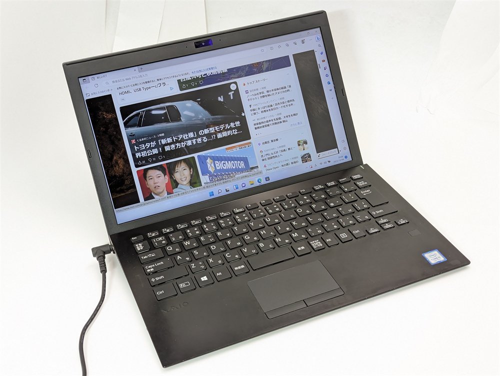 驚き価格 新品無線マウス付き 中古ノートパソコン 高速SSD Windows11 13.3型 SONY VJPG11C12N 第7世代i5 8GB 無線 Bluetooth カメラ Office_画像1