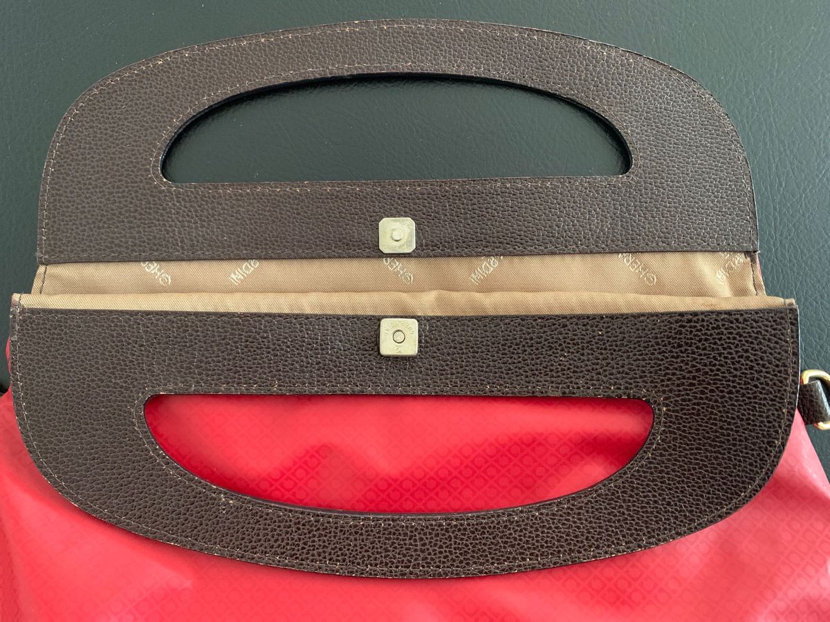 GHERARDIN ゲラルディーニ 正規品 ハンドバッグ 赤ロゴ  訳有 トートバッグ 軽量