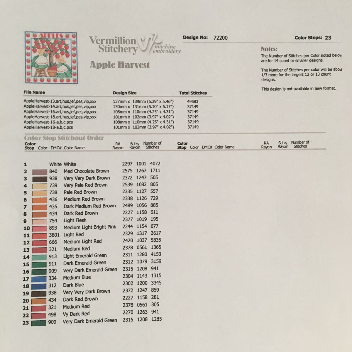 CD-ROM 刺繍データ Glorious Fruit フルーツ模様クロスステッチ刺繍模様のデータ（刺しゅうカード、刺繍カードではありません）_画像6