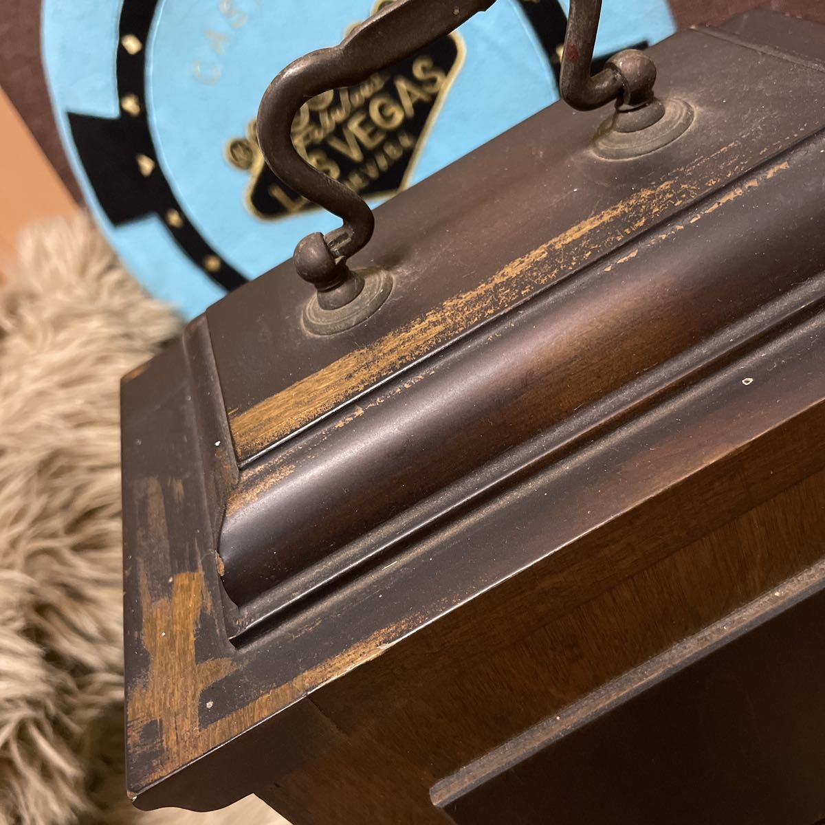  античный настольные часы KIENZLE механический завод zen мой тип Германия производства интерьер gold tsure класть часы антиквариат товар утиль Vintage 