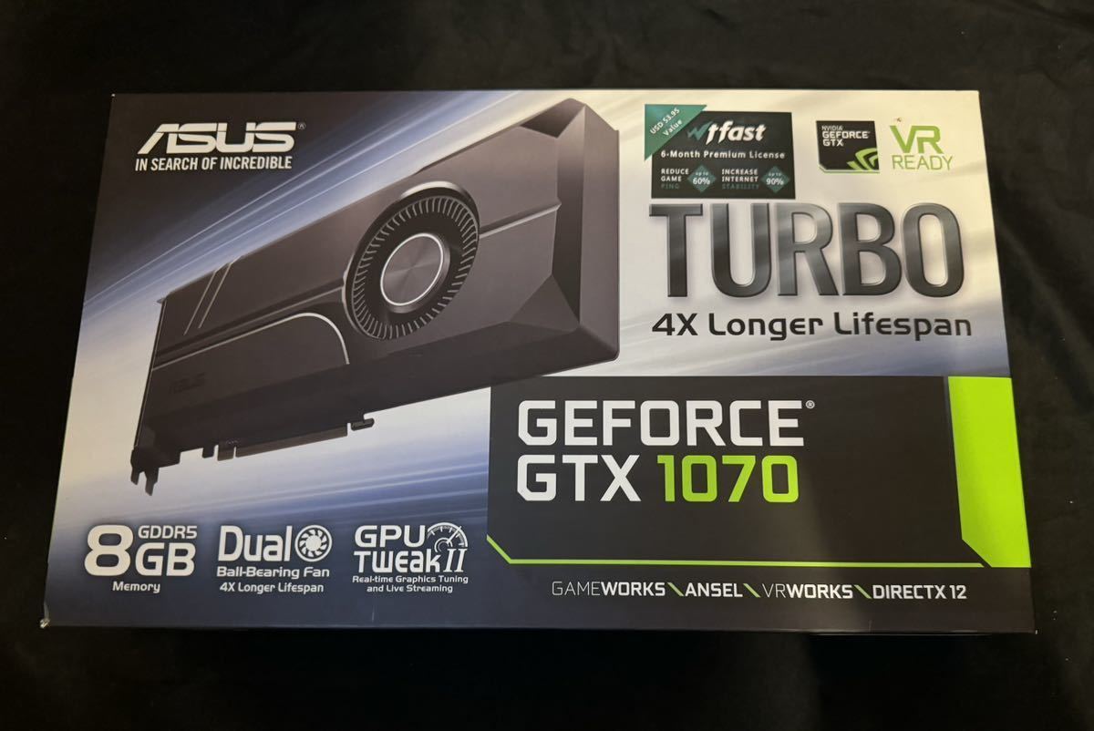 値下げ】 ASUS NVIDIA GeForce GTX1070 TURBO-GTX1070-8G PCI Express