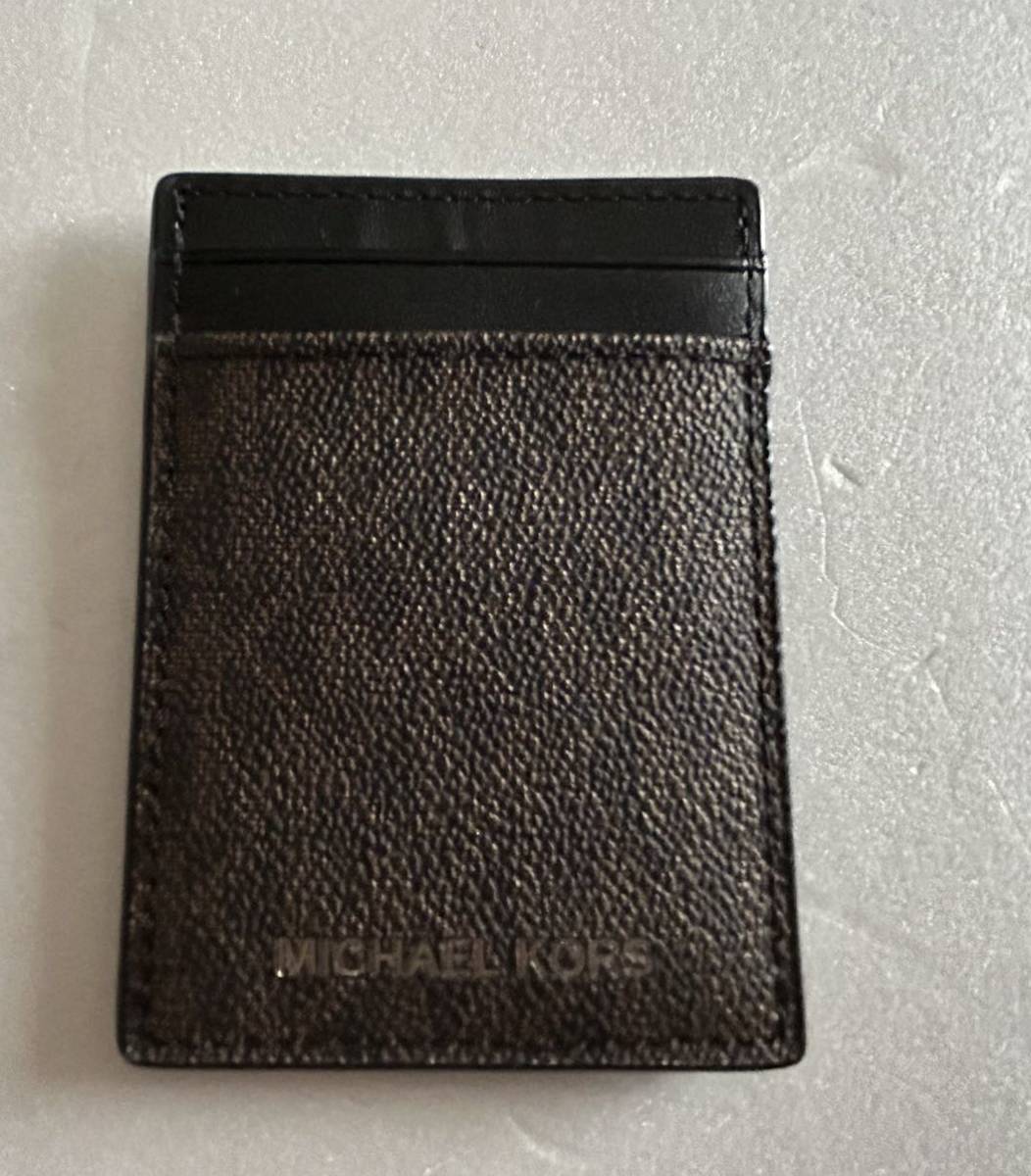 [ бесплатная доставка ] новый товар * Michael Kors MICHAEL KORS* мужской карта inserting & зажим для денег комплект в коробке 1 футляр для карточек 