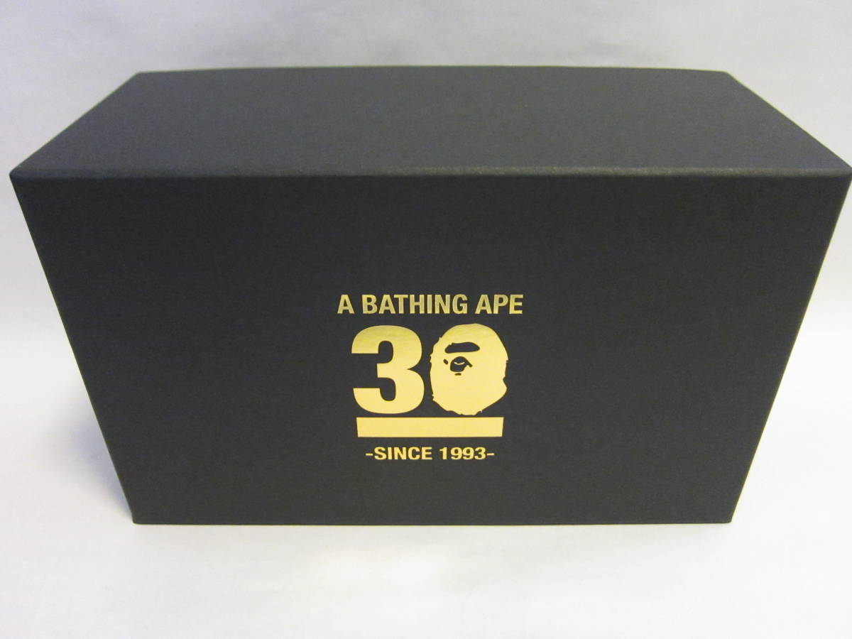 A BATHING APE 30周年 G-SHOCK 40周年 記念コラボウォッチ GM-6900BAPE-1JR A CAMPING APE カトラリーセット付 日本国内購入 新品 未試着_実物写真