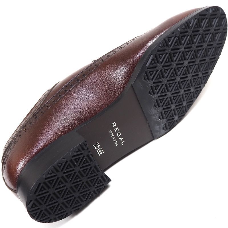 P618 新品 REGAL リーガル セメンテッド式製法 45WR ウイングチップ ビジネスシューズ 25.0cm(3E) 紳士靴 雪道対応ソール_画像5