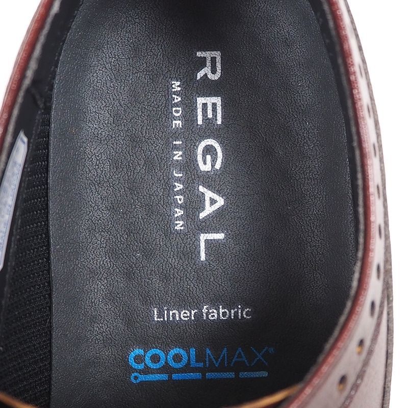 P618 新品 REGAL リーガル セメンテッド式製法 45WR ウイングチップ ビジネスシューズ 25.0cm(3E) 紳士靴 雪道対応ソール_画像8