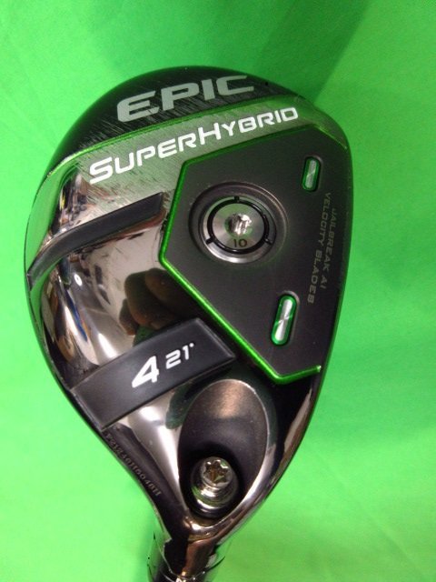 y2408 キャロウェイ EPIC SUPER HYBRID 4H 21°ユーティリティ Diamana 40インチ 55 SR FLASH FACE SS21 　Callaway　ヘッドカバー付き_画像1