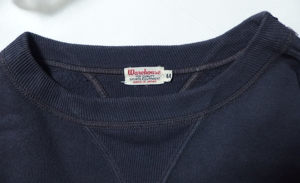 WAREHOUSE ウエアハウス 直営店限定 NAVY Y INSTRUCTOR ワッペン スウェット 44_画像3