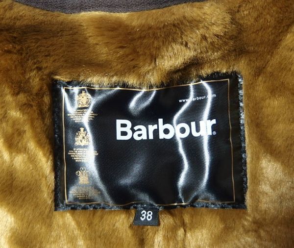 19AW BARBOUR バブアー FUR LINER フェイクファー ライナー ベスト 38_画像6