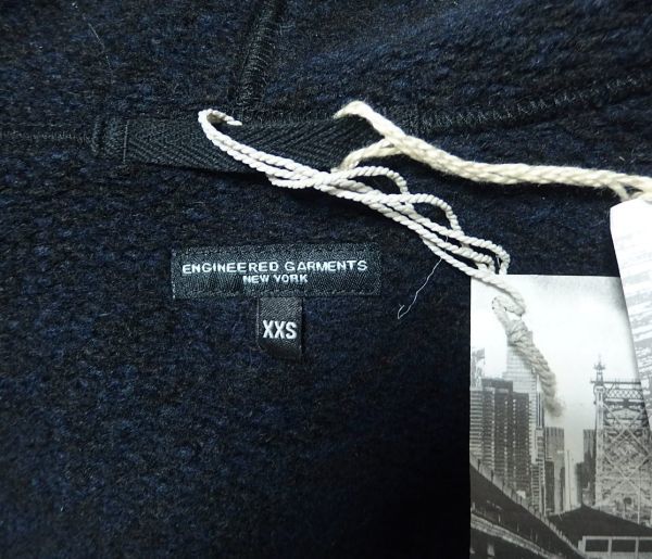 オンラインストア直販 22AW Engineered Garments エンジニアードガーメンツ Knit Robe Navy/Black Sweater Knit ニット ローブ XXS コート