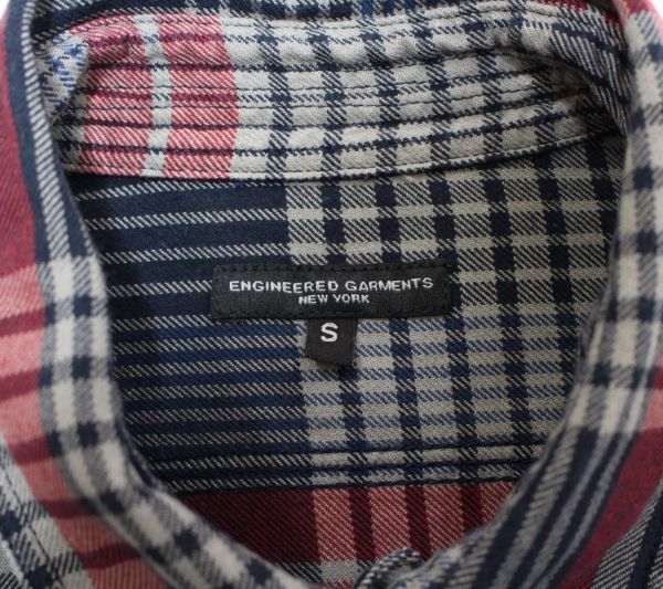 20AW Engineered Garments engineered garments Work Shirt Twill Plaid рубашка work shirt S проверка фланель 