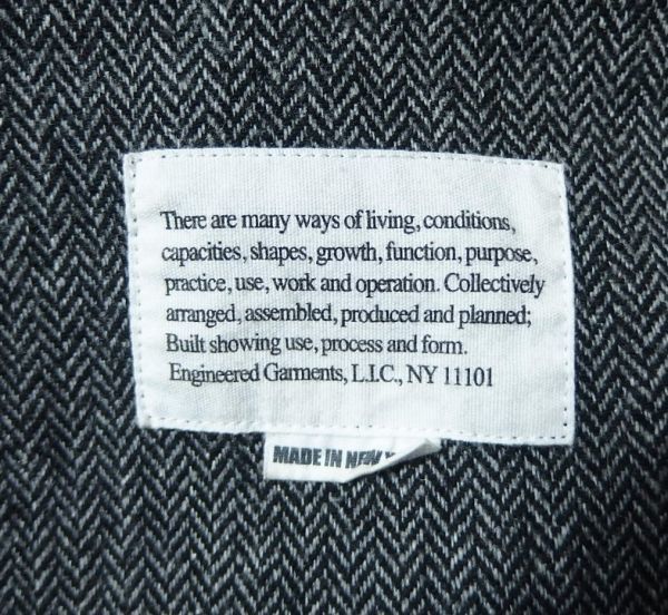 Engineered Garments エンジニアードガーメンツ Loiter Jacket Poly Wool Herringbone ロイター ジャケット M ヘリンボーン_画像5