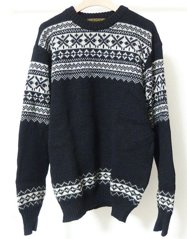 PHIGVEL フィグベル PMAC-KN02 OLD JACQUARD SWEATER オールド ジャガード セーター 3 雪柄 ニット