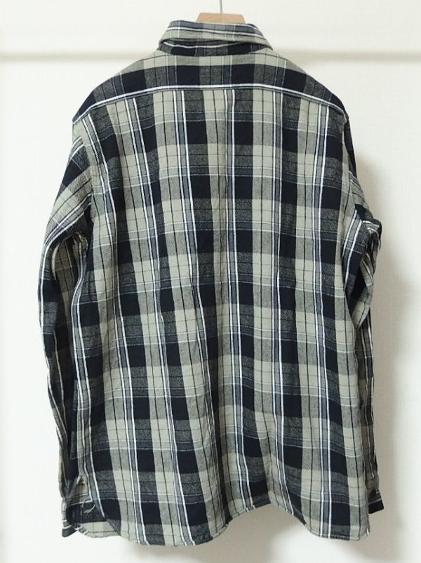 22AW WAREHOUSE ウエアハウス DUCK DIGGER Lot 3022 FLANNEL SHIRTS WITH CHINSTRAP G柄 チェック フランネル シャツ 40_画像2