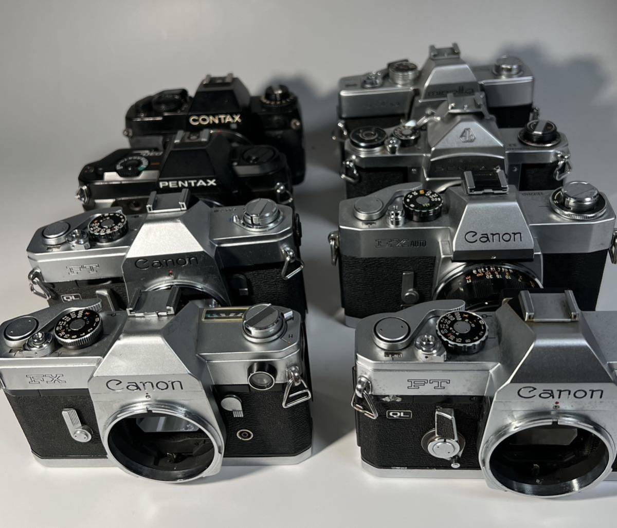 ジャンク フィルム 一眼カメラ Canon キヤノン minolta ミノルタ PENTAX ペンタックス 等 ボディ まとめて セット 動作未確認 1円出品 _画像1