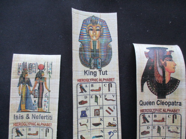 エジプト、パピルス紙、しおり、10枚、_画像5
