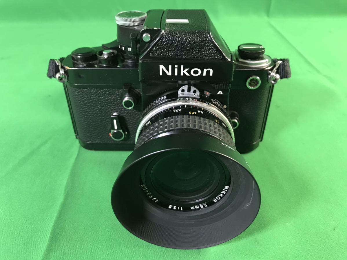 1,000円売切■ 動作未確認 Nikon F2 FE PENTAX SV LENZ 1:3.5 28mm フィルムカメラ セット おまとめ okoy-2244216★N941_画像2