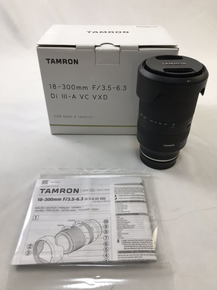 1000円〜■★動作未確認★TAMRON タムロン 18-300mm F/3.5-6.3 Di Ⅲ-A VXD 箱付★okoy2270885★t8103_画像1