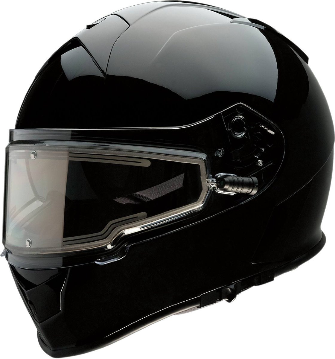 XSサイズ - ブラック - Z1R Warrant スノー エレクトリック/電熱シールド付き ヘルメット