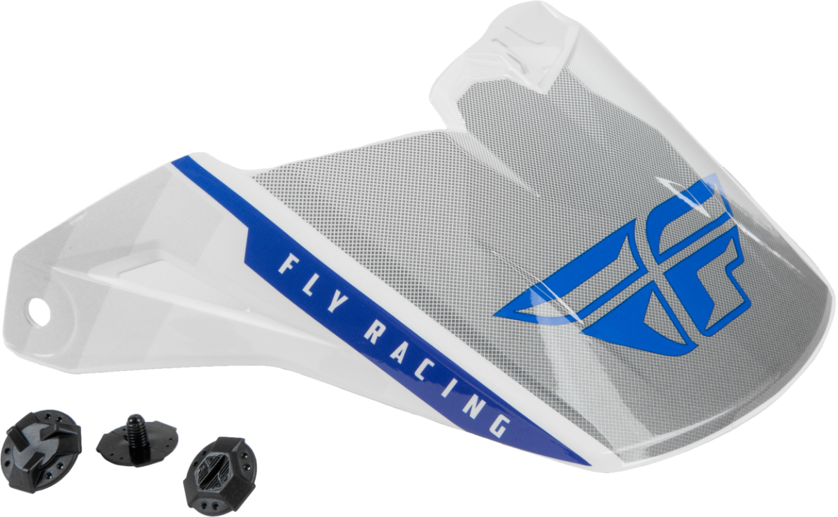 FLY RACING KINETIC DRIFT ヘルメット バイザー ブルー/チャコール/ホワイト