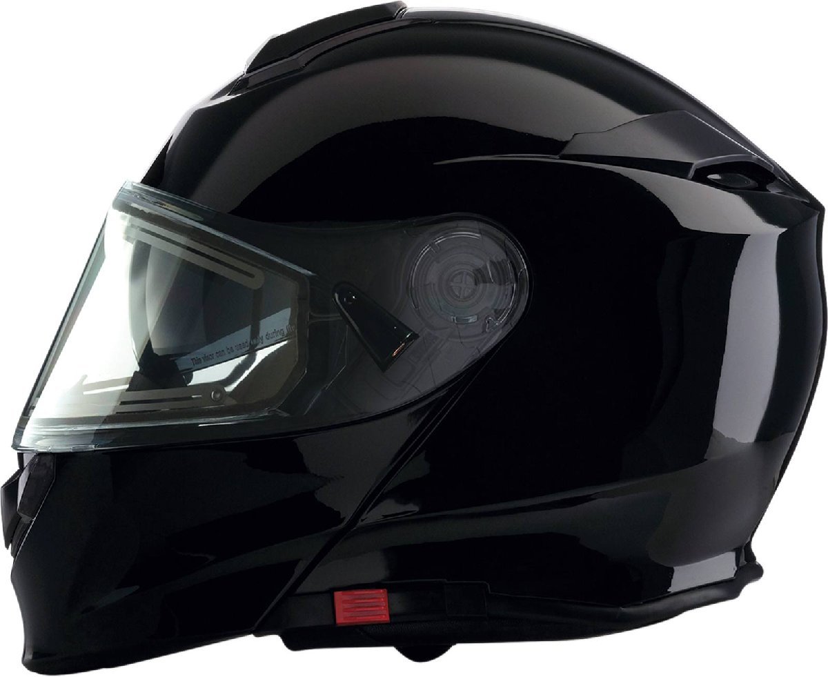 Mサイズ - ブラック - Z1R Solaris モジュラー エレクトリック/電熱シールド付き スノー ヘルメット
