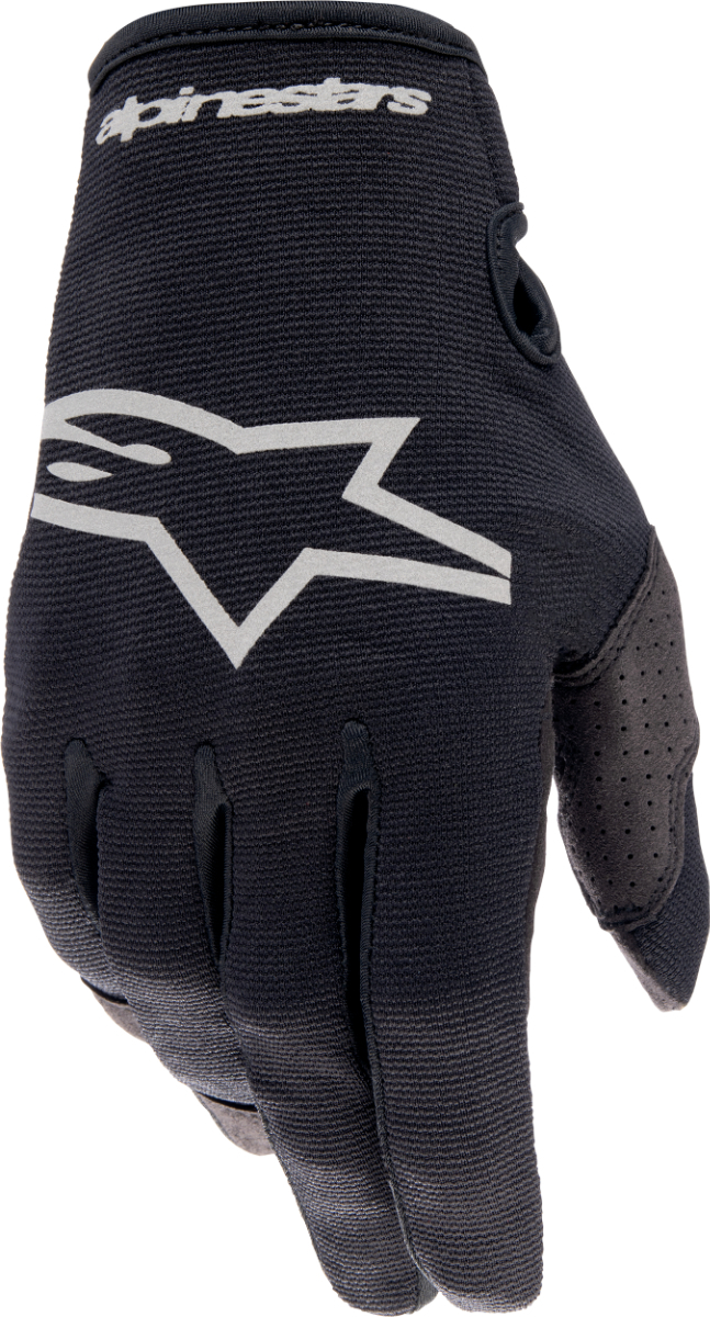 Mサイズ ALPINESTARS アルパインスターズ RADAR グローブ ブラック/ブラッシュド シルバー MD