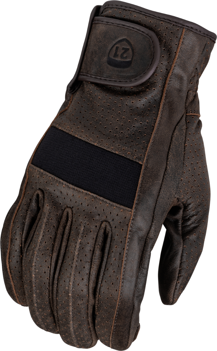 4XLサイズ HIGHWAY 21 JAB PERFORATED グローブ 手袋 ブラウン 茶色 4X