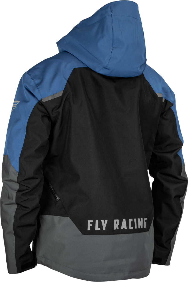 Mサイズ FLY RACING フライ レーシング カーボン バイク ジャケット ブラック/グレー/ブルー MD_画像2