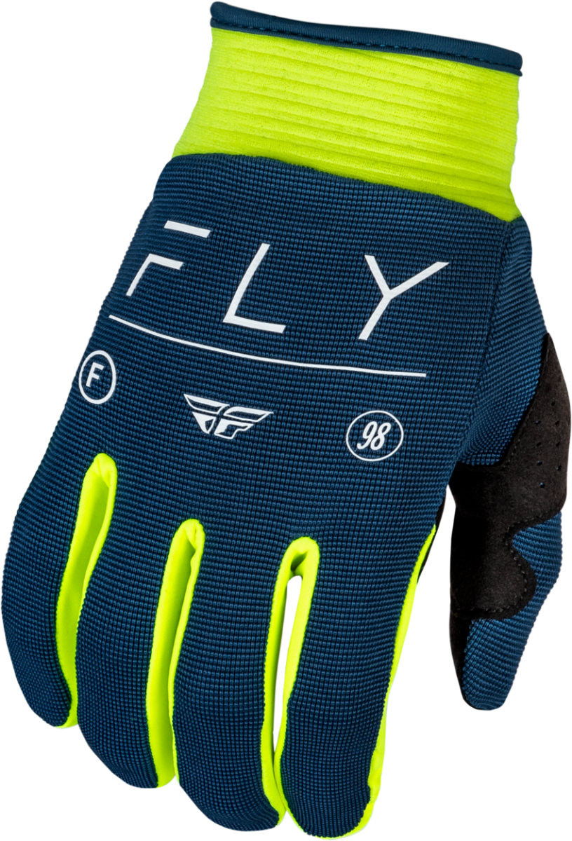 FLY RACING フライ レーシング 子供用 F-16 オフロード MX グローブ 手袋 ネイビー/ハイビズ/白 YXS