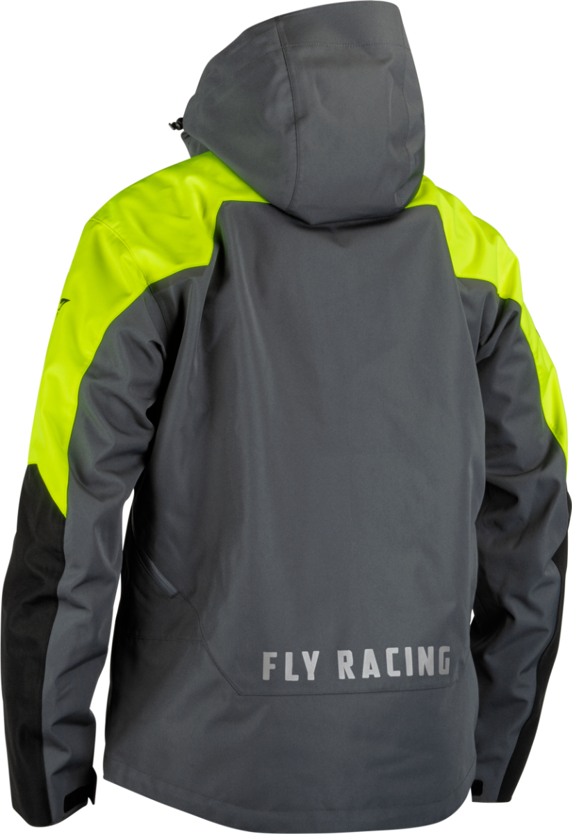 Sサイズ FLY RACING フライ レーシング カーボン バイク ジャケット ブラック/グレー/ハイビズ SM_画像2