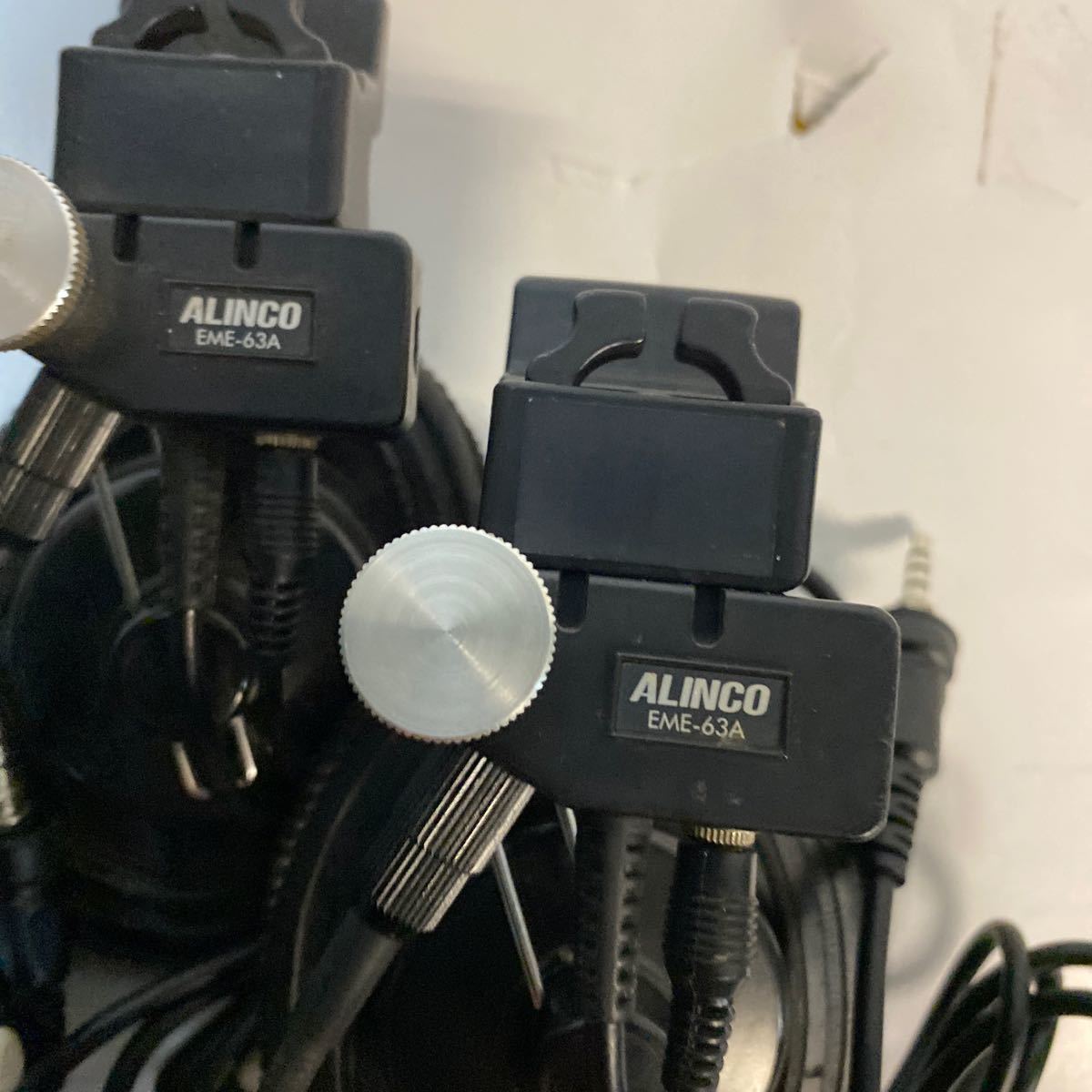 ALINCO ALINCO ヘルメット用 ヘッドセット EME-63A 4個セット 動作未確認 アルインコ_画像3