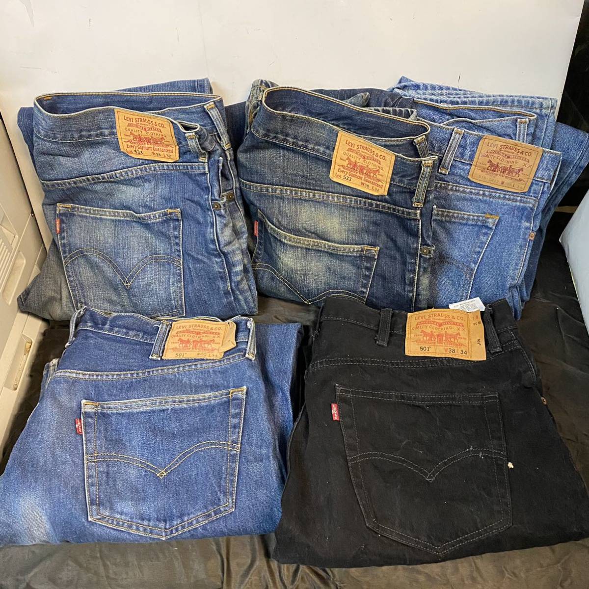 Levi's ジーンズ W38 W40 5着セット リーバイス ジーパン デニムパンツ