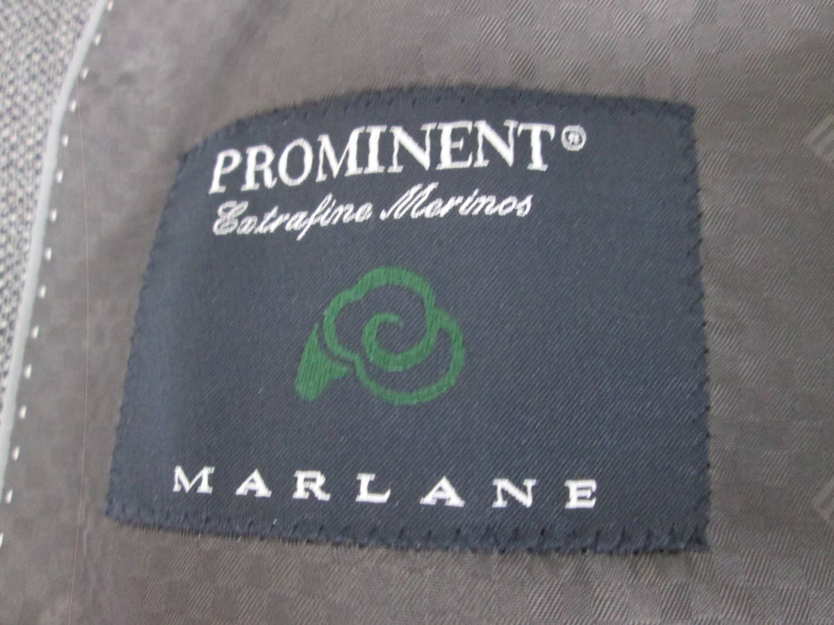 (96)♪ORIHICA オリヒカ PROMINENT プロミネント MARLANE マルラーネ セットアップ スーツ グレー 毛100% サイズ92A5_画像7