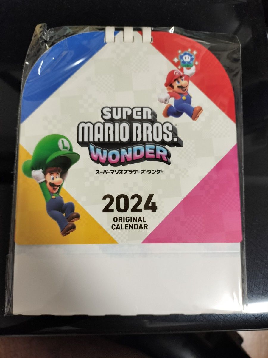 スーパーマリオワンダー卓上カレンダー2024 SUPER MARIO WONDER ニンテンドースイッチ