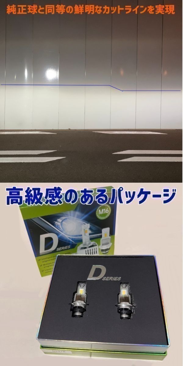 (P)D4 業界初 純正HIDを完全無加工でLEDへ ディアスワゴン【DIAS WAGON】 S321.331N H21.9 ～ H29.10 HID D4R 装着車用 車種別設定6500K