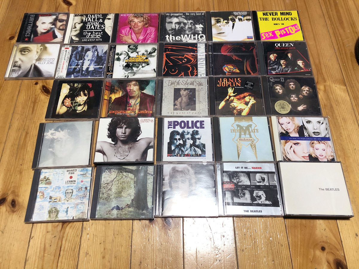 洋楽CD・まとめて27枚セット・60〜80年代の有名アーチスト中心、ベスト盤多数・doors, john lennon, elo, police, pistols...etc_画像1