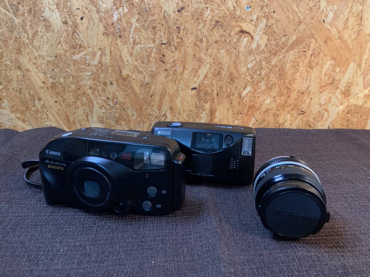 【即発送】Canon キャノン Autoboy PANORAMA コンパクトフィルムカメラ / RICOH L-20 レンズ Nikon 50mm_画像1