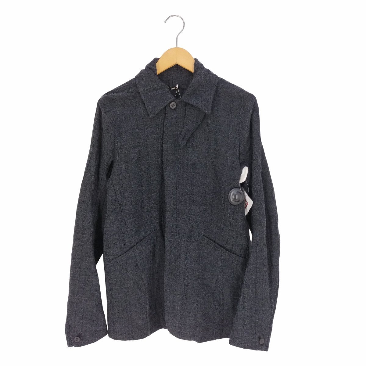 D.HYGEN(ディーハイゲン) Wool Rayon Jacquard stripe jacket メン 中古 古着 0223