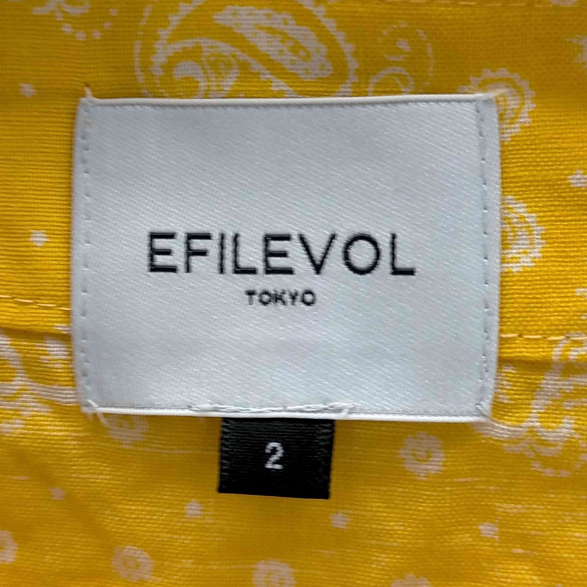 EFILEVOL(エフィレボル) ペイズリー柄ブラウス レディース 2 中古 古着 0806_画像6