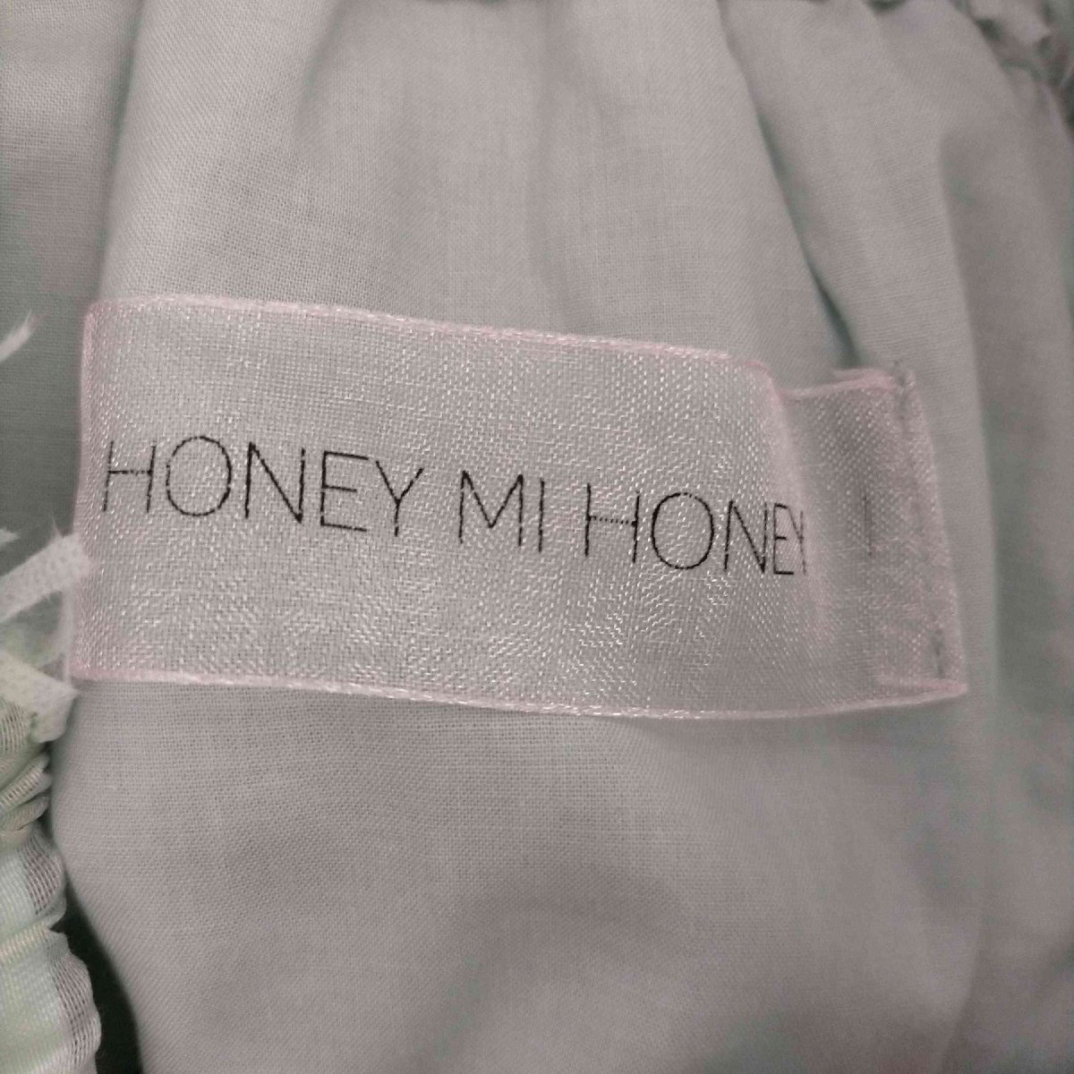 Honey mi Honey(ハニーミーハニー) 23SS two-way fringe organdie 中古 古着 0753_画像6