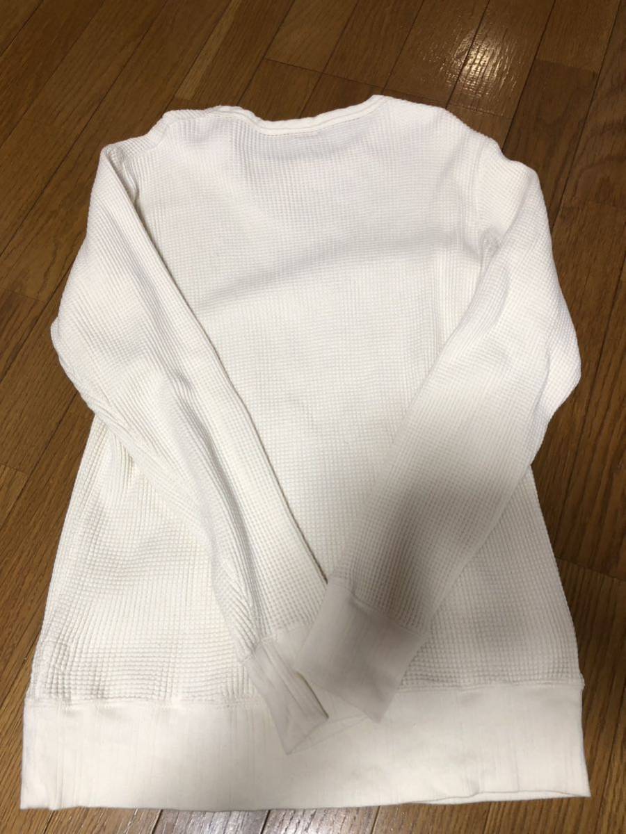 HealthKnit ヘルスニット ワッフル Tシャツ ロンＴ サイズ Ｍ ホワイト ブラウン 2枚セット コットン 長袖_画像2