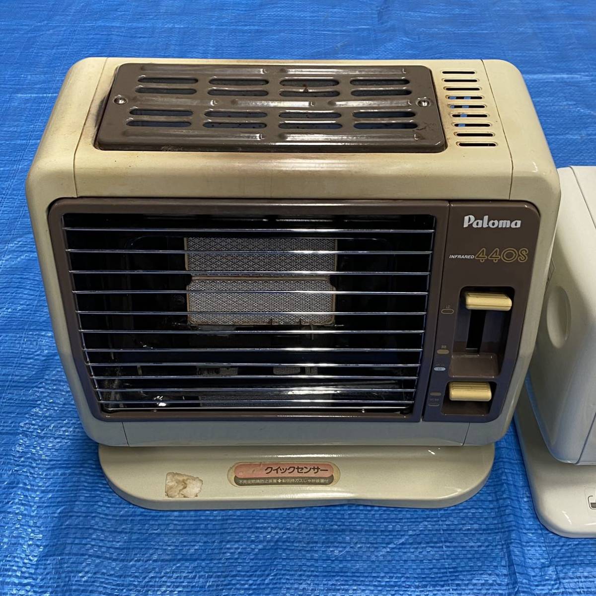 ★ホース付 Paloma パロマ PG-440S Rinnai リンナイ ガスストーブ 2点まとめてセット 当時物_画像2