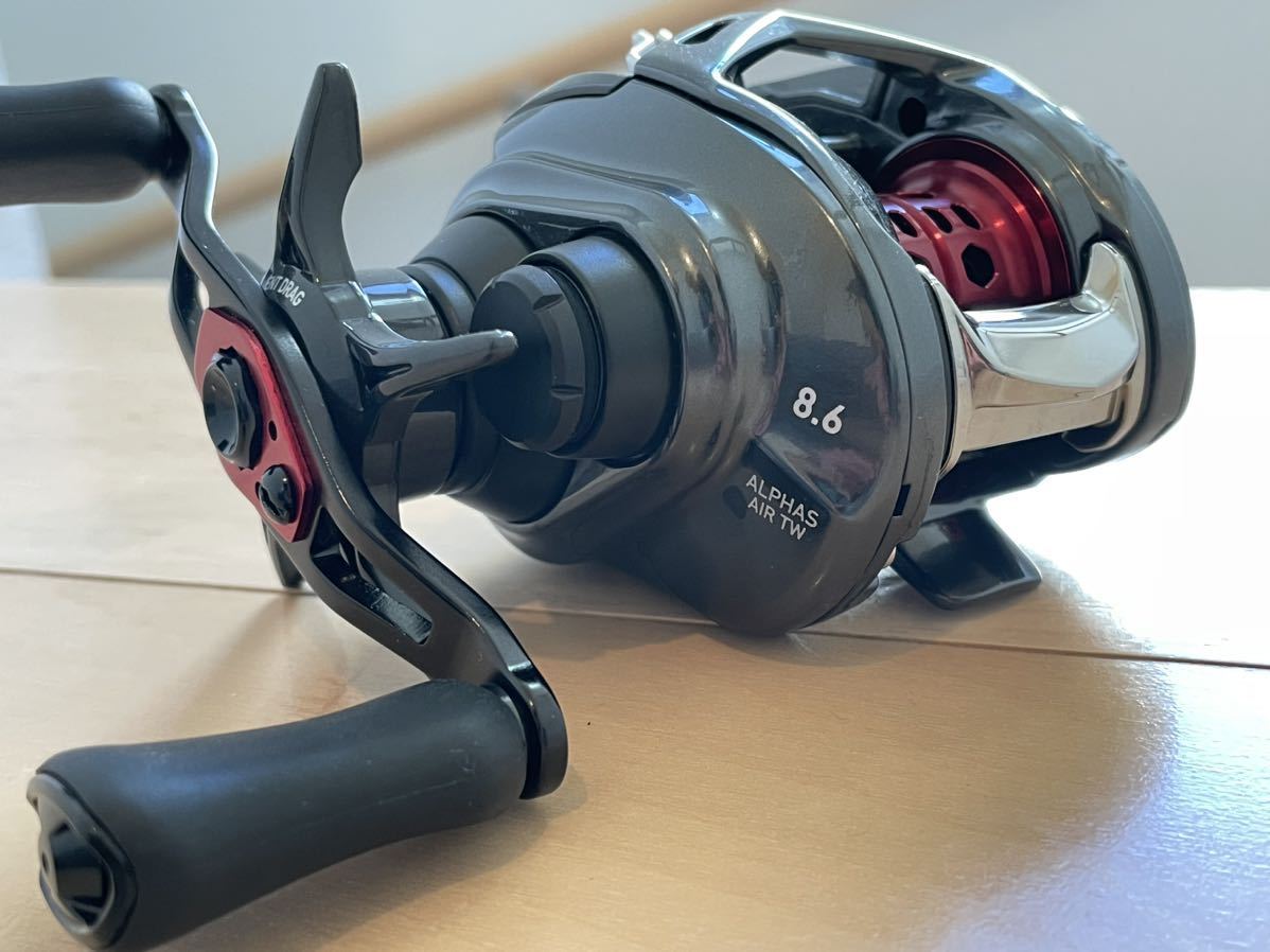 DAIWA ALPHAS AIR TW 8.6L ダイワ アルファス エアー 左 検索:steez スティーズ ZILLION ジリオン SV HL XHL ベイトフィネス KTF LEFT_画像5