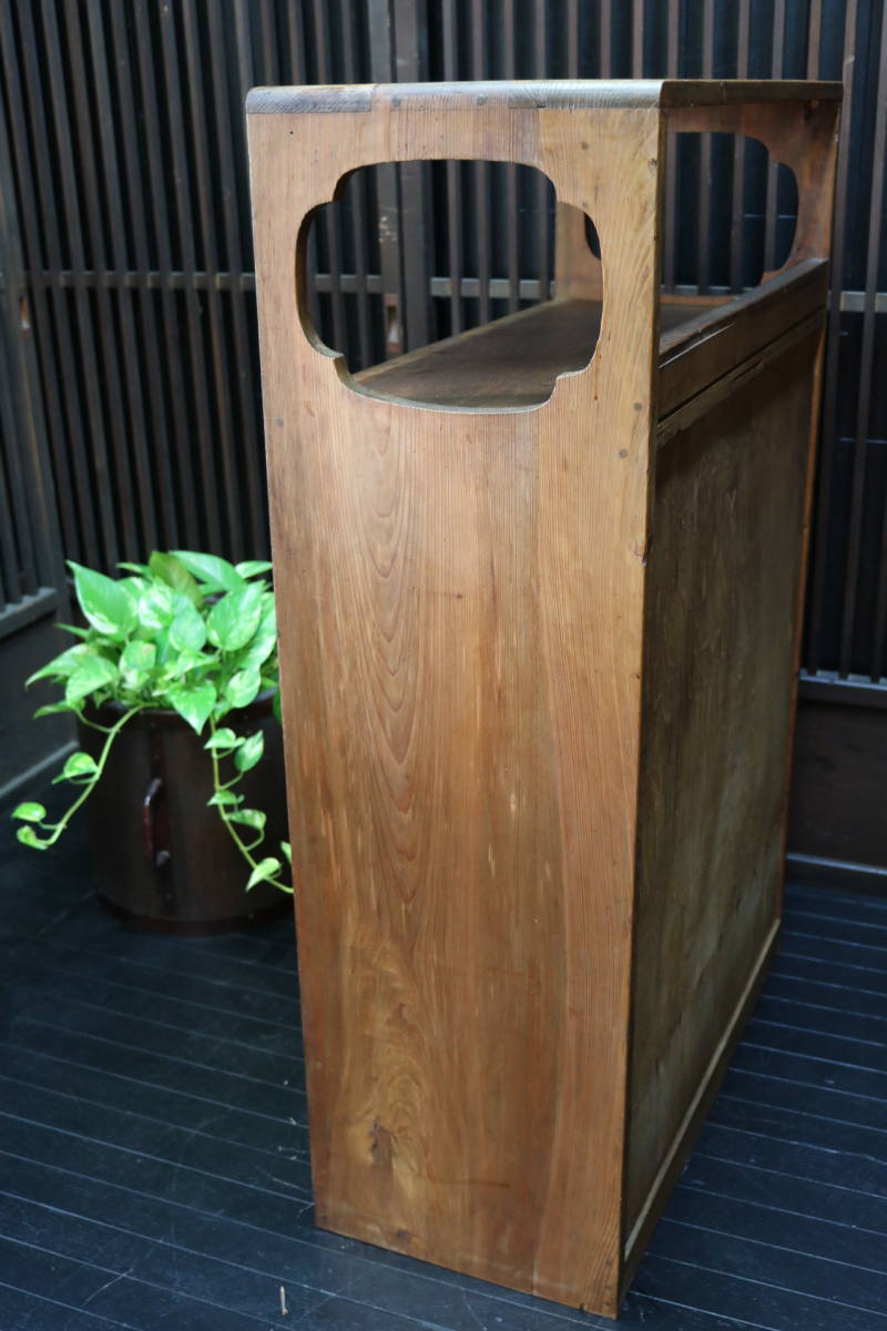 A218. peace ...!...! modern . making . Taisho romance overflow bookcase Taisho black persimmon oak middle .ke bin to# peace furniture # old ..# old tool # antique bookcase 