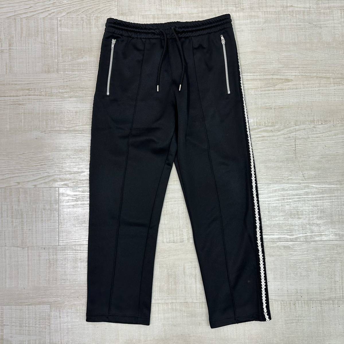 BARNEYS NEWYORK バーニーズニューヨーク Side Line Track Pant サイドライン トラック パンツ ジャージ BLACK ブラック 系 サイズ S_画像1