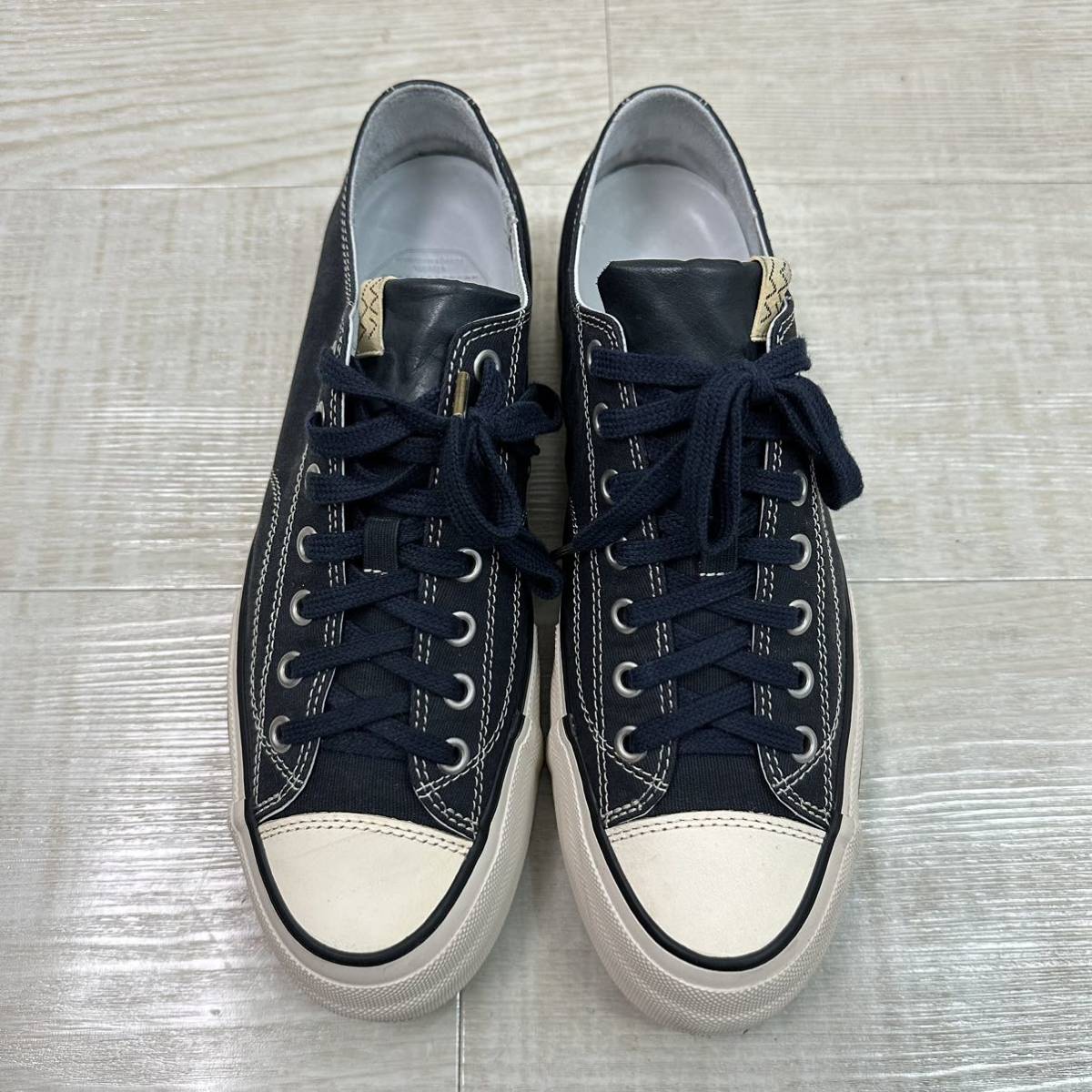 極美品 visvim ビズビム SKAGWAY LO G.CORDS スカグウェイ ローカット スニーカー ダメージ加工 NAVY ネイビー サイズ 8 1/2 0122201001002_画像2