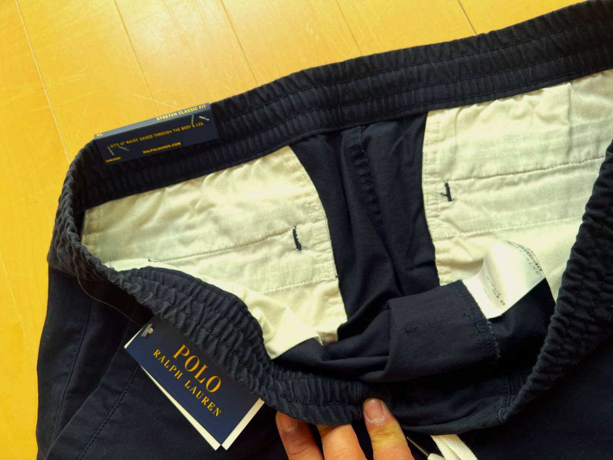 XL* newest tag / new goods tag attaching [ pressure volume. dark blue stretch chino] Ralph Lauren genuine article . know adult . recommended make Easy pants * Raver x draw code 