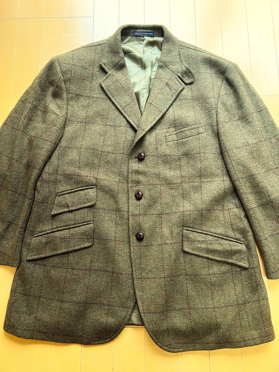  ultimate beautiful goods *ITALY-MADE[ masterpiece * is  King jacket ]POLO Ralph Lauren genuine article . know adult . recommended make jacket * Heather green ground *RRL