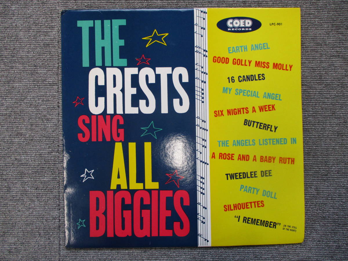 N599 棚に 現状品 LP盤レコード THE CRESTS / SING ALL BIGGIES / ザ・クレスツ / シング・オール・ビギーズ / 洋楽 11/13_画像3